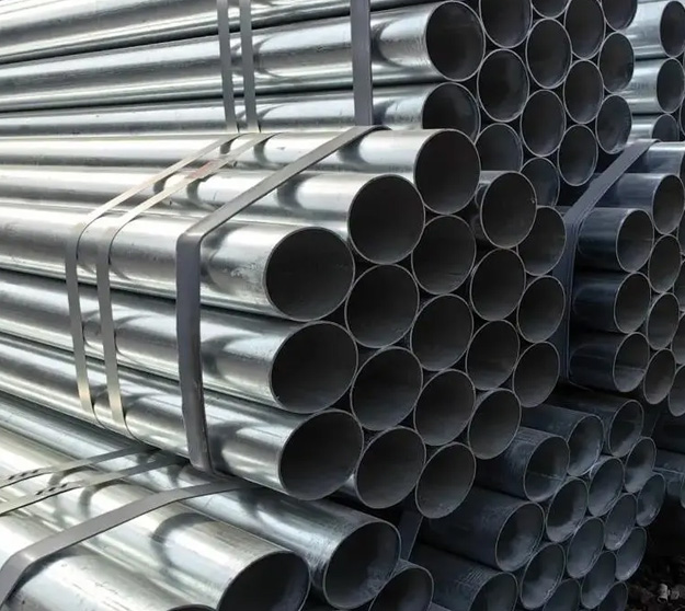 Galvanized rectangular steel tubes
